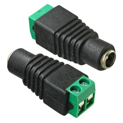 Разъем питания гнездо 2.1х5.5 с клеммной колодкой