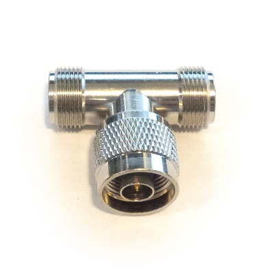 Переходник N-male - 2x N-female тройник